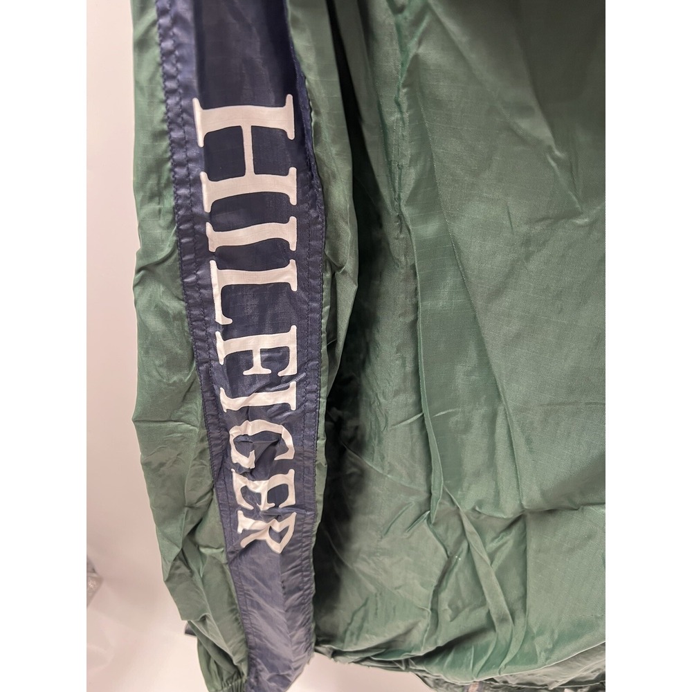 Vintage Tommy Hilfiger Jacket Light Windbreaker Large 90s Sleeve Spell Out - Picture 5 of 7